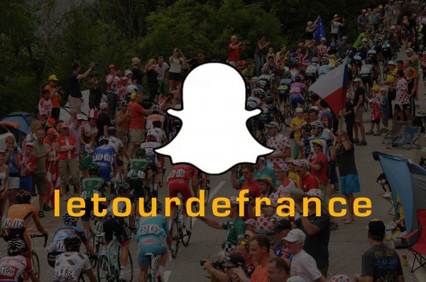 Le Tour de France sur Snapchat